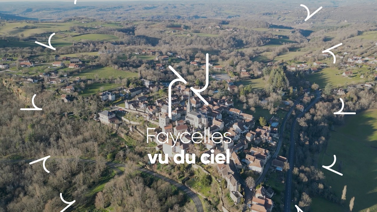 Faycelles vu du ciel ✨ Un village perché sur le chemin de Compostelle