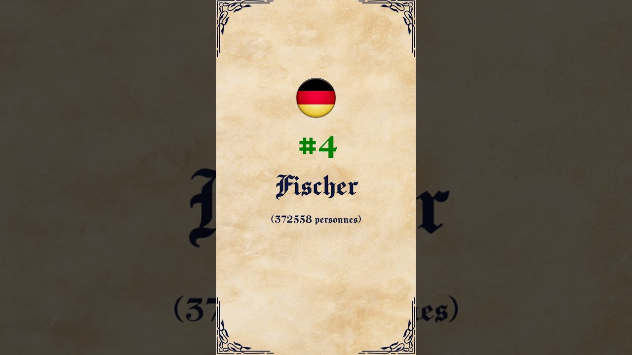 10 Noms de famille les plus courants: Allemagne