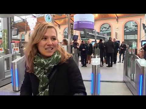 Portiques de sécurité gare Saint-Lazare vers la Normandie