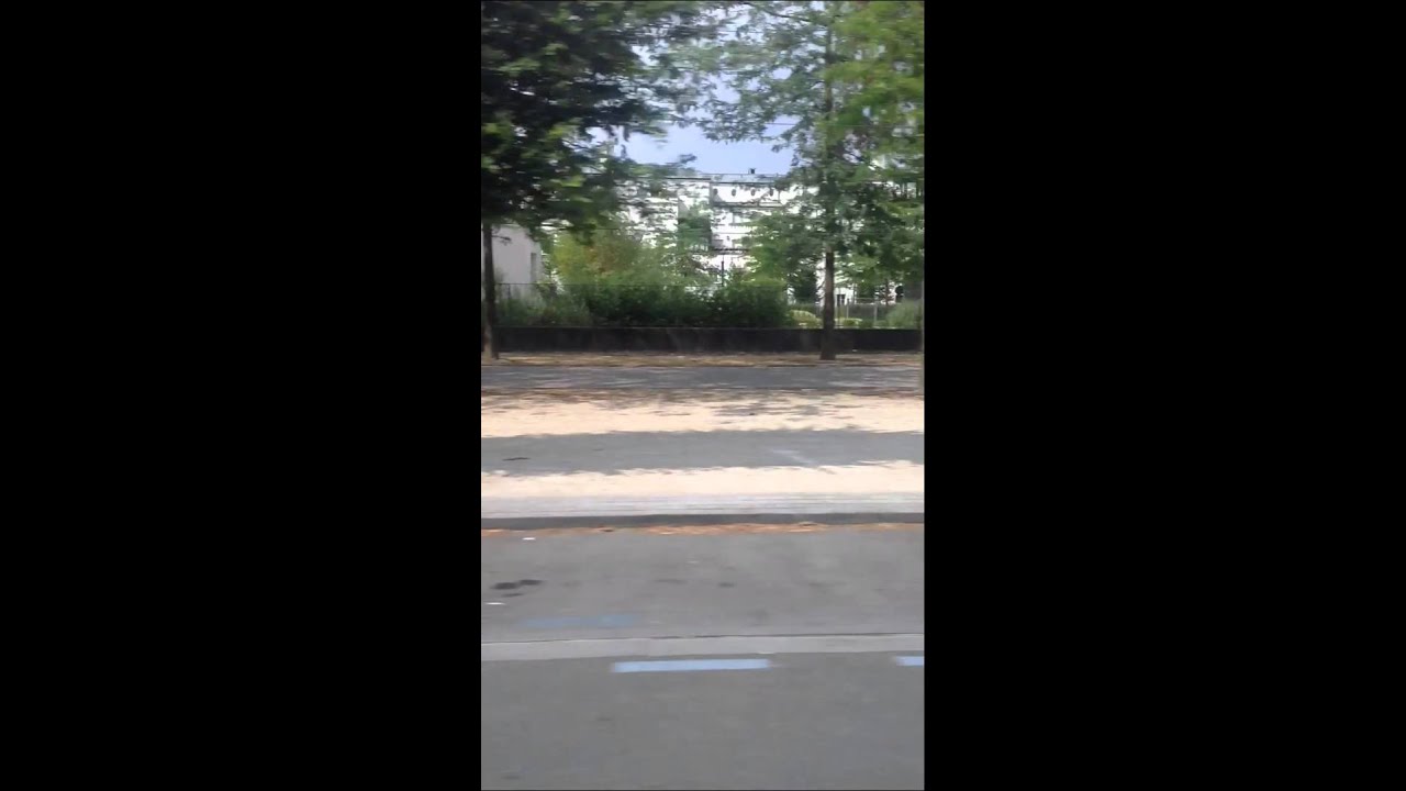 Driving through Marne la vallée, Paris, France