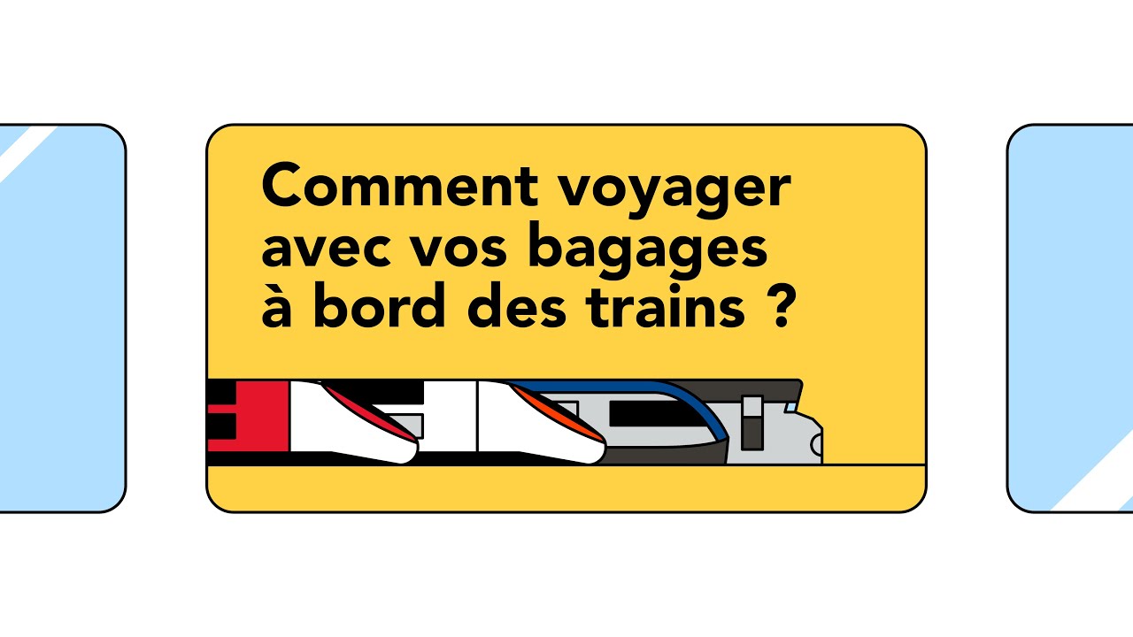 Comment voyager avec vos bagages à bord des trains ? 🛄