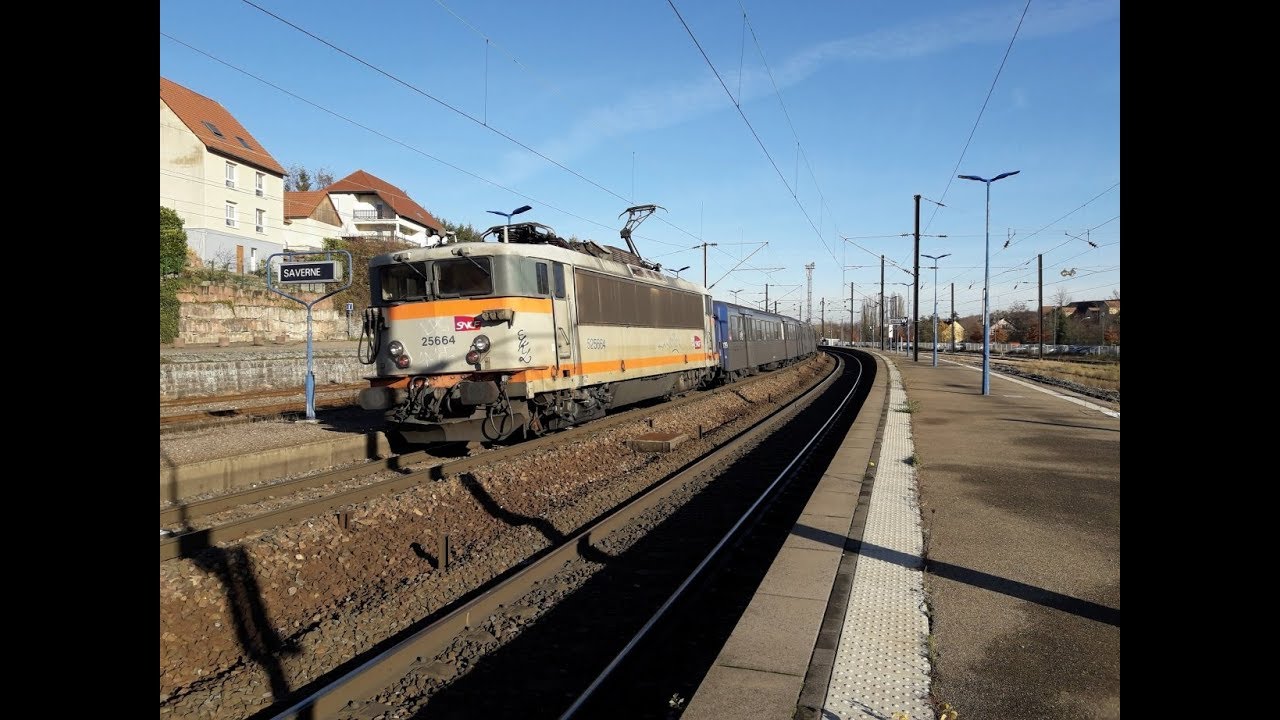 Une journée de circulation ferroviaire en gare de Saverne