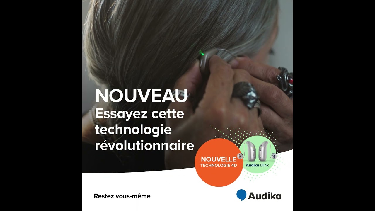 Audika Blink : appareils auditifs révolutionnaires #audition #intelligenceartificielle #santé
