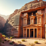 découvrez khazneh, le trésor mythique caché au cœur de pétra, site antique emblématique de jordanie, célèbre pour sa façade sculptée et son histoire fascinante.